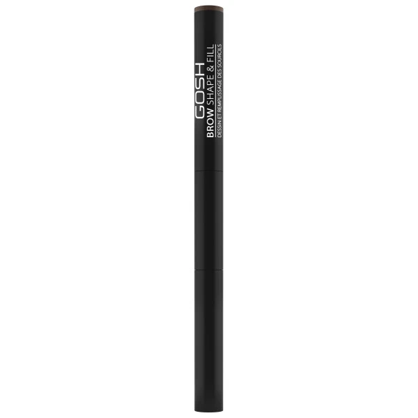 Crayon Sourcils 2-en-1 N°03 Brun Foncé - Brow Shape & Fill GOSH – Image 2