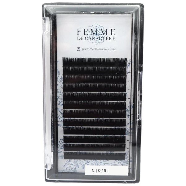Extensions Cils Classiques 8mm (0,15-C) Femme De Caractère