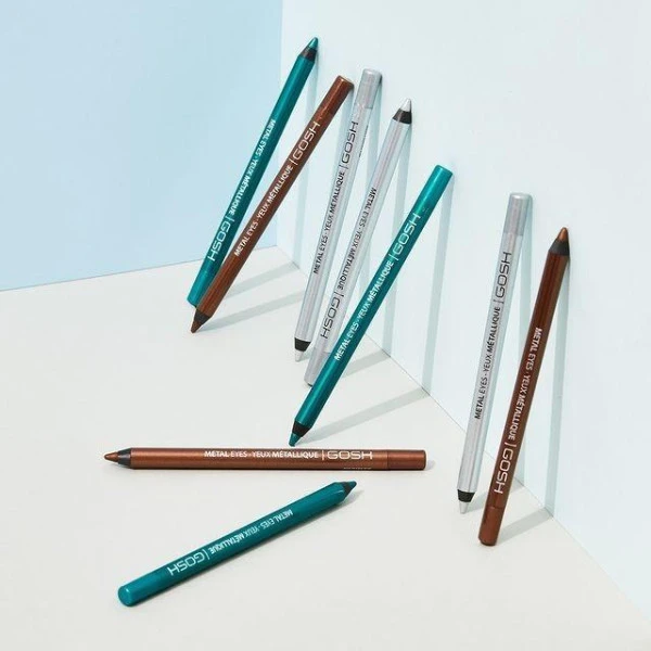 Eyeliner Waterproof Effet Métal N°02 Moonstone - Metal Eyes GOSH – Image 3