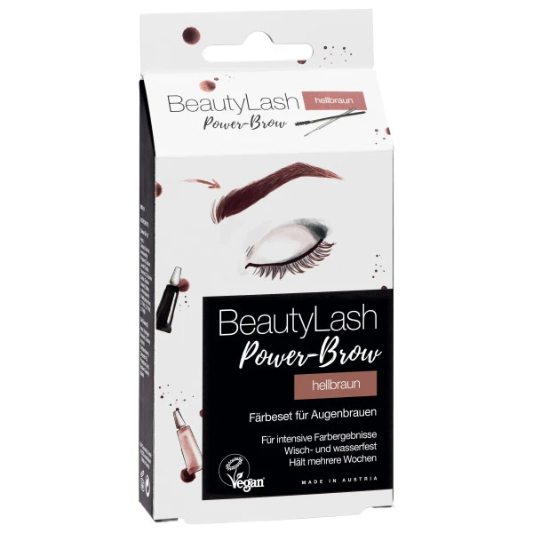 Kit De Teinture Vegan Sourcils Brun Clair BeautyLash