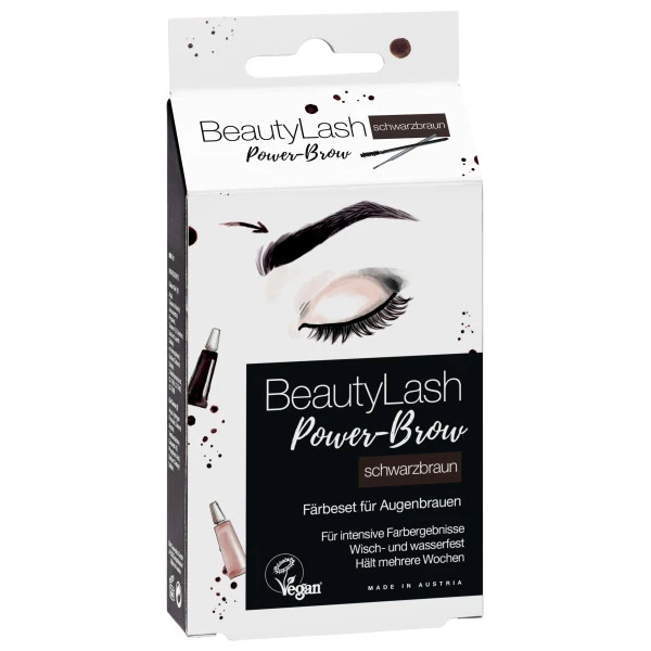 Kit De Teinture Vegan Sourcils Brun Noir BeautyLash