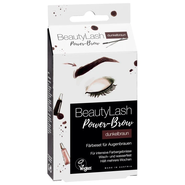 Kit De Teinture Vegan Sourcils Brun Foncé BeautyLash
