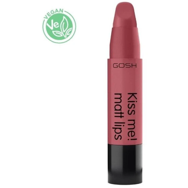 Rouge à Lèvre Crème Mat N°03 Hot Kiss - Kiss Me! GOSH